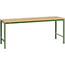 Mesa básica Manuflex UNIVERSAL especial, 2000 x 1000 mm, multiplex natural, verde reseda