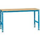 Mesa básica Manuflex UNIVERSAL estándar, tablero multiplex, 1750x800, azul luminoso