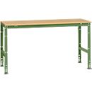 Mesa básica Manuflex UNIVERSAL estándar, tablero multiplex, 1750x800, verde reseda