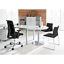 Mesa de apoio, com topo de corte direito, Ø 1200 mm, regulável em altura