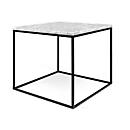 Mesa de apoio GLEAM, L 500 x P 500 x A 500 x A 450 mm, tampo em mármore