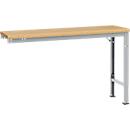 Mesa de extensión Manuflex UNIVERSAL especial, 1500 x 800 mm, multiplex natural, aluminio plateado