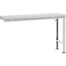 Mesa de extensión Manuflex UNIVERSAL especial, 1500 x 800 mm, plástico gris luminoso, gris luminoso