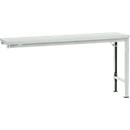 Mesa de extensión Manuflex UNIVERSAL especial, 1750 x 800 mm, melamina gris luminoso, gris luminoso