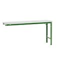 Mesa de extensión Manuflex UNIVERSAL especial, 1750 x 800 mm, melamina gris luminoso, verde reseda