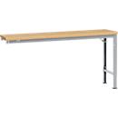 Mesa de extensión Manuflex UNIVERSAL especial, 1750 x 800 mm, multiplex natural, aluminio plateado