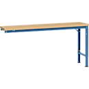 Mesa de extensión Manuflex UNIVERSAL especial, 1750 x 800 mm, multiplex natural, azul brillante