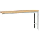 Mesa de extensión Manuflex UNIVERSAL especial, 1750 x 800 mm, multiplex natural, gris luminoso