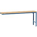 Mesa de extensión Manuflex UNIVERSAL especial, 2000 x 800 mm, multiplex natural, azul brillante