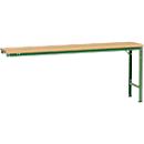 Mesa de extensión Manuflex UNIVERSAL especial, 2000 x 800 mm, multiplex natural, verde reseda