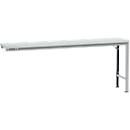 Mesa de extensión Manuflex UNIVERSAL especial, 2000 x 800 mm, plástico gris luminoso, aluminio plateado