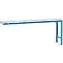 Mesa de extensión Manuflex UNIVERSAL especial, 2000 x 800 mm, plástico gris luminoso, azul luminoso