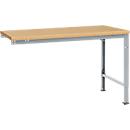 Mesa de extensión Manuflex UNIVERSAL especial, tablero multiplex, 1500x1000, aluminio plateado