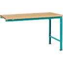 Mesa de extensión Manuflex UNIVERSAL especial, tablero multiplex, 1500x1000, azul agua