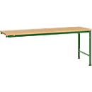 Mesa de extensión Manuflex UNIVERSAL especial, tablero multiplex, 2000x1000, verde reseda