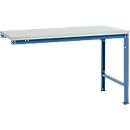 Mesa de extensión Manuflex UNIVERSAL especial, tablero plástico, 1500x1000, azul brillante