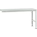 Mesa de extensión Manuflex UNIVERSAL estándar, 1750 x 800 mm, melamina gris luminoso, gris luminoso