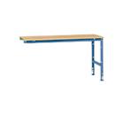 Mesa de extensión Manuflex UNIVERSAL estándar, 1750 x 800 mm, multiplex natural, azul brillante