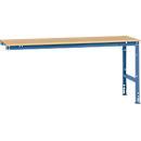 Mesa de extensión Manuflex UNIVERSAL estándar, 2000 x 800 mm, multiplex natural, azul brillante