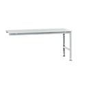 Mesa de extensión Manuflex UNIVERSAL estándar, tablero melamina, 2000x1000, aluminio plateado