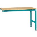 Mesa de extensión Manuflex UNIVERSAL estándar, tablero multiplex, 1500x1000, azul agua