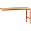 Mesa de extensión Manuflex UNIVERSAL estándar, tablero multiplex, 1750x1000, rojo anaranjado