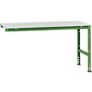 Mesa de extensión Manuflex UNIVERSAL estándar, tablero plástico, 1750x1000, verde reseda