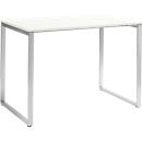 Mesa de reuniones alta Squart, An 1800 x P 900 x Al 1120 mm, blanco/aluminio