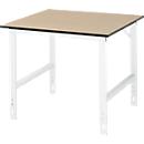 Mesa de trabajo, tablero MDF, An 1000 x P 1000 x Al 760-1080 mm