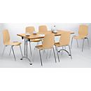 Mesa rebatível, 1200 x 700 mm, armação cromada