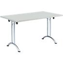 Mesa rebatível, 1400 x 700 mm, armação cromada