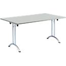 Mesa rebatível, 1600 x 800 mm, armação cromada