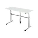 Mesas para trabalhar em pé ou sentado