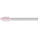 Meule sur tige STEEL EDGE D5xH10mm 3mm corindon supérieur AR 100 SP PFERD, 10 pièces