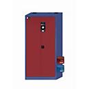 Milieuopslagkast asecos E-CLASSIC-UF, scharnierende deuren, voorzijde paars, B 950 x D 500 x H 1950 mm