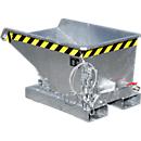 Mini spaanbak type EXPO-E 150, kabelbediend kantelproces, capaciteit 0,15 m³, tot 750 kg, gegalvaniseerd