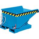 Mini spanencontainer type EXPO-E 150, kabelbediend kantelproces, capaciteit 0,15 m³, tot 750 kg, lichtblauw RAL 5012