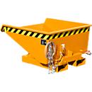 Minicontenedor de virutas tipo EXPO-E 225, proceso de vuelco mediante cable, capacidad 0,225 m³, hasta 750 kg, amarillo anaranjado RAL 2000