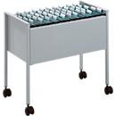 Mobiele kantoormappenwagentje Mappenboy DURABLE, zilver, zonder mappen