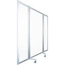 Mobile Stellwand, Metall weiß, magnethaftend