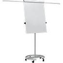 Mobiles Flipchart MAULoffice – Rundfuss mit Rollen - silberfarbig