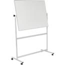 Mobiles Whiteboard Franken U-Act! Line®, Querformat, 2-seitig nutzbar, Stahl weiß emailliert & Aluminium, magnethaftend, Ablageleiste, B 1400 x H 1880 mm