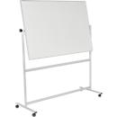 Mobiles Whiteboard Franken U-Act! Line®, Querformat, 2-seitig nutzbar, Stahl weiß emailliert & Aluminium, magnethaftend, Ablageleiste, B 1700 x H 1930 mm