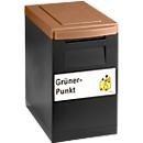 Modul-Sammelbox WSB schwarz, Deckel braun