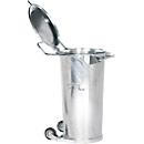 Modular waste bin, 110 l, with handle and wheels