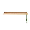 Modular workbench Schäfer Shop Select, add-on unit, beech multiplex top, up to 500 kg, W 2000 x D 700 x H 840 mm