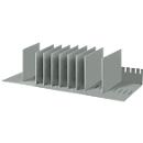 Module de classement, format A4, polystyrène, pour armoires, 8 parties, l. 700 x P 275 x H 210 mm