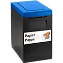 Module opvangbak WSB zwart, deksel blauw
