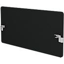Modus back panel, with adapter, 25 mm thick, W 1600 x H 800 mm, black
