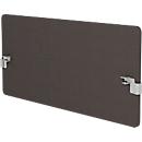 Modus back panel, with adapter, 25 mm thick, W 2000 x H 600 mm, dark gray